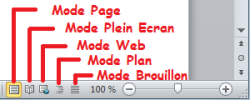 Modes d'affichage de Word 2010