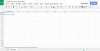 Google Drive : feuille de calcul