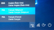 Démarrage de Windows 10 : choix de la langue du clavier