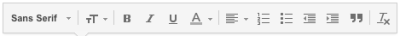 Gmail-Boutons d'options de mise en forme