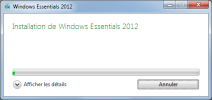 Windows-Essentials-2012 : installation en cours