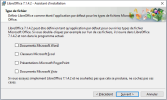 Installation : choisir la compatibilité avec la suite MS Office
