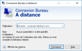 Connexion Bureau à distance