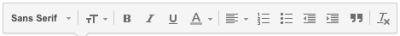 Gmail-Boutons d'options de mise en forme