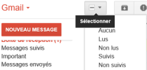 Gmail-Sélectionner plusieurs messages