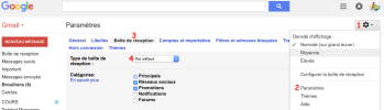 Gmail-Paramètres-onglet Boîte de réception