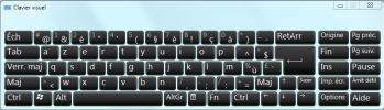 Accessoires-Options d'ergonomie : Clavier visuel