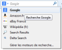 Barre de recherche : autres moteurs de recherche