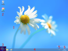 Éléments de l'écran Bureau de Windows 8