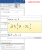 Insertion d'une équation manuscrite
