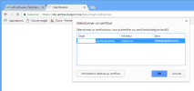 Choisir le certificat