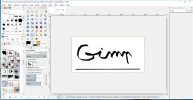 Utilisation de la brosse MyPaint calligraphy