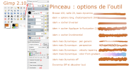 Options de l'outil pinceau