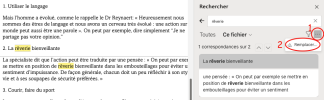 Rechercher puis remplacer