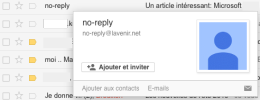 Gmail : ajouter un contact
