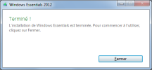 Windows-Essentials-2012 : installation terminée