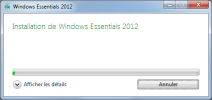 Windows-Essentials-2012 : installation en cours