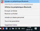 clic droit sur le bouton Bluetooth