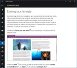 Aide sur sur la rubrique Écrire sur le web