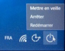 Démarrage de Windows 10 : arrêt