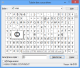 Table-des-caractères : Sélectionner
