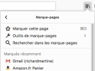 Historique et marques-pages