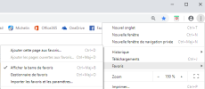 Chrome : Afficher les favoris