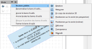 Barre d'outils Mode (effets : rotation...)