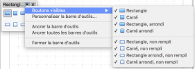 Barre d'outils Rectangles
