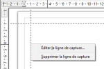 Éditer/supprimer ligne de capture
