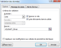 Données-Validation-Onglet Options