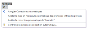 Word 2010 : Correction auto : balise