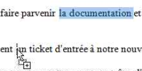 Word 2010 : CTRL + cliquer-glisser pour copier la sélection