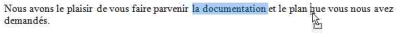 Word 2010 : Cliquer-glisser pour déplacer la sélection