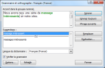 Fen_Word2010 : fenêtre Orthographe : correction de la grammaire