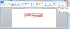 Insertion WordArt : pivoter/retourner