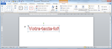 Insertion WordArt