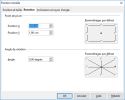 Forme Position et taille : onglet Rotation