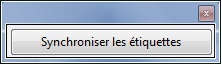 Publipostage-Étiquettes : bouton Synchroniser